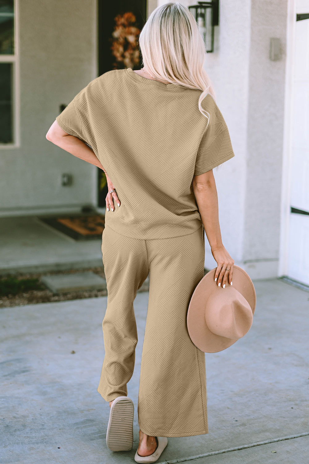 Graced  Short Sleeve Top and Pants Set