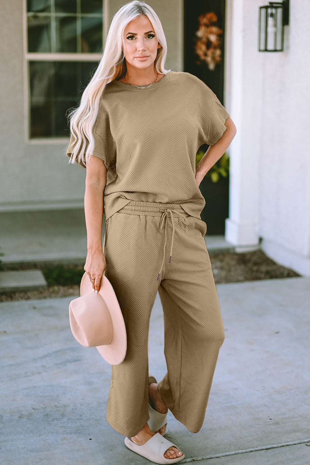 Graced  Short Sleeve Top and Pants Set