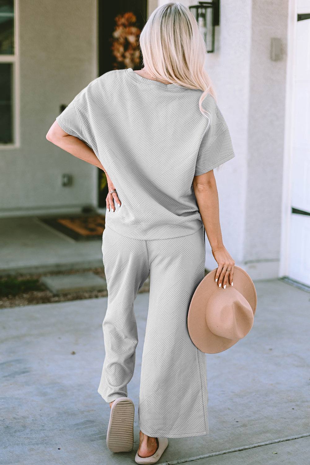 Graced  Short Sleeve Top and Pants Set