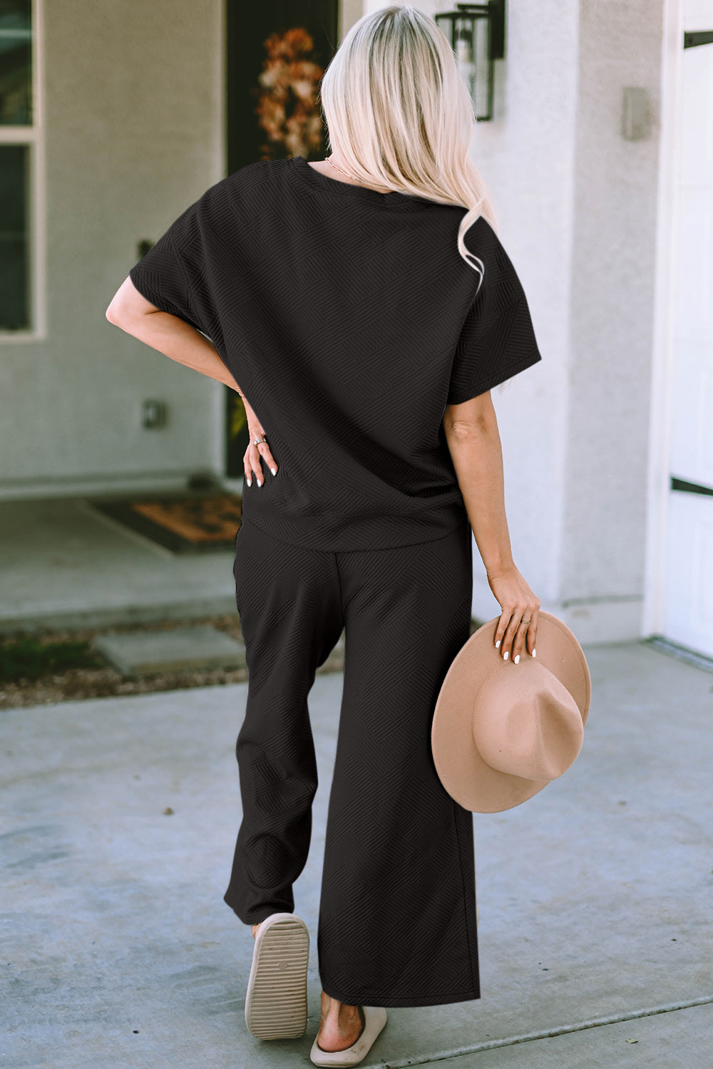 Graced  Short Sleeve Top and Pants Set