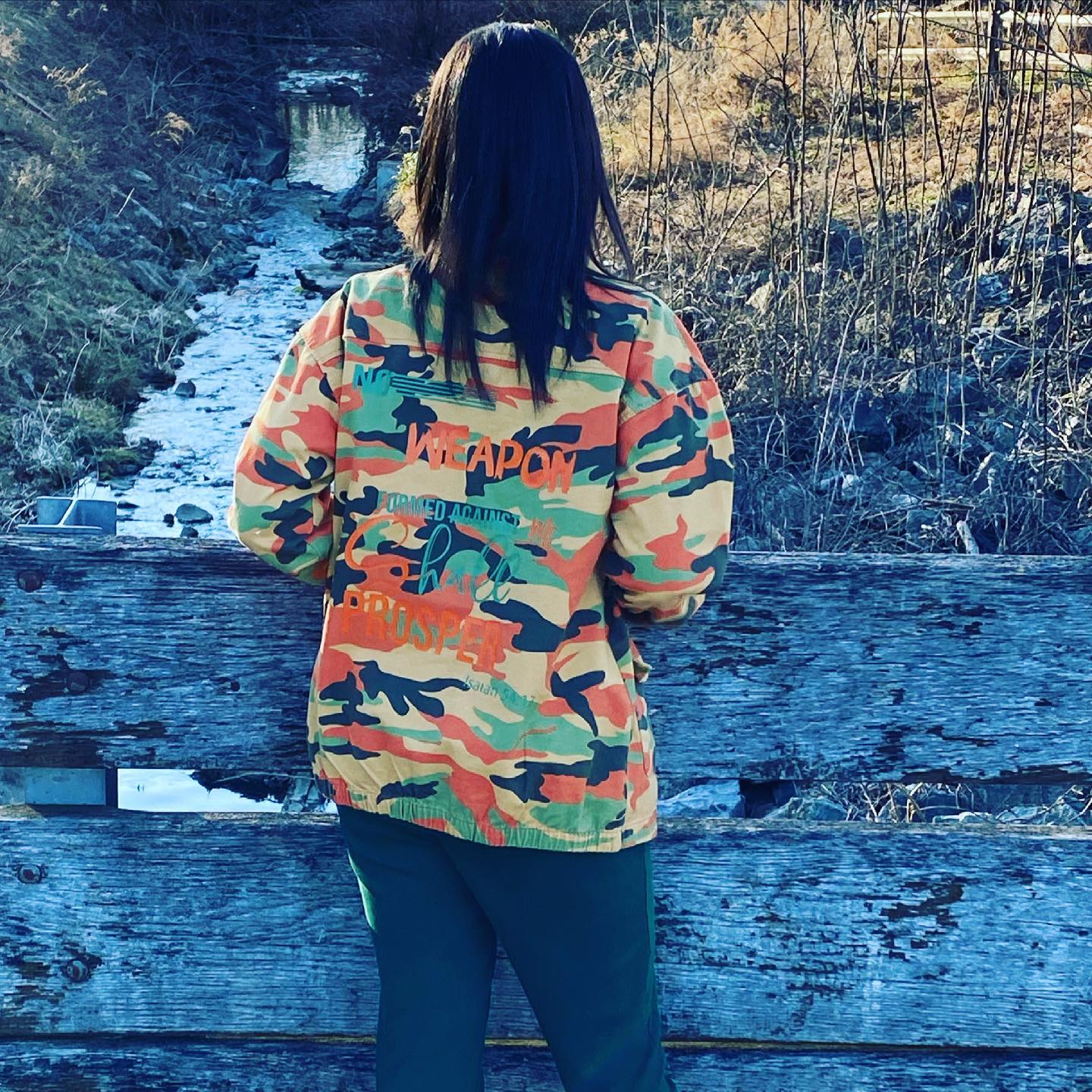 No Weapon Camo Jacket!