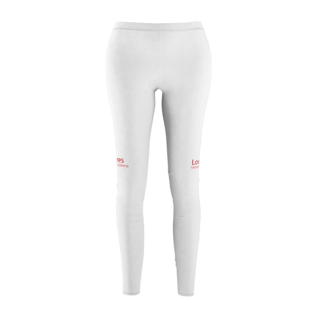 Women's Cut & Sew Casual Leggings White LP