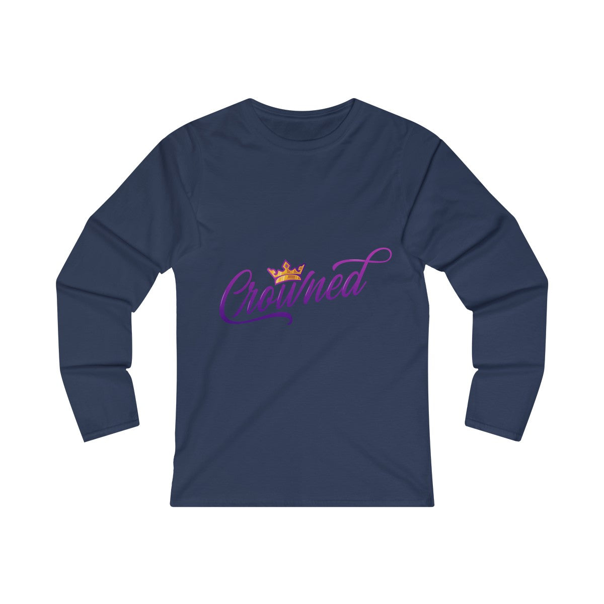 Crowned Women's Fitted Long Sleeve Tee