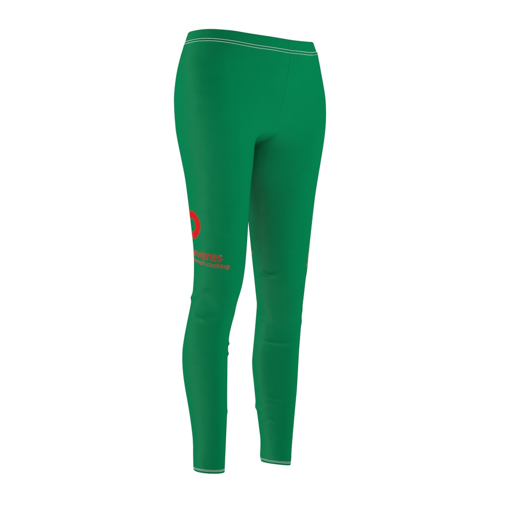 Women's Cut & Sew Casual Leggings Green