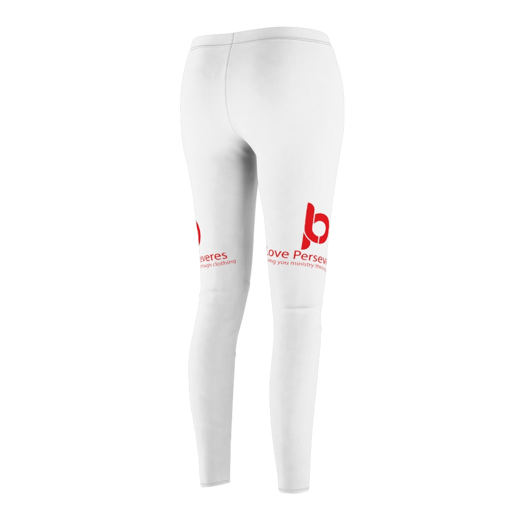 Women's Cut & Sew Casual Leggings White LP