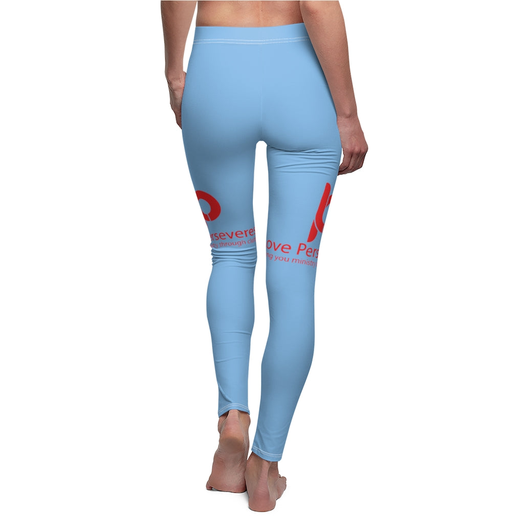 Women's Cut & Sew Casual Leggings Blue LP