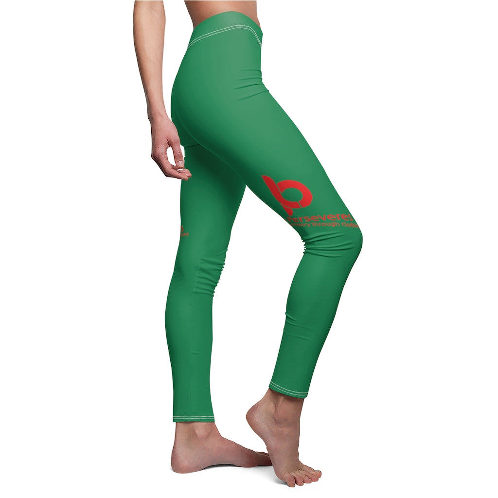 Women's Cut & Sew Casual Leggings Green