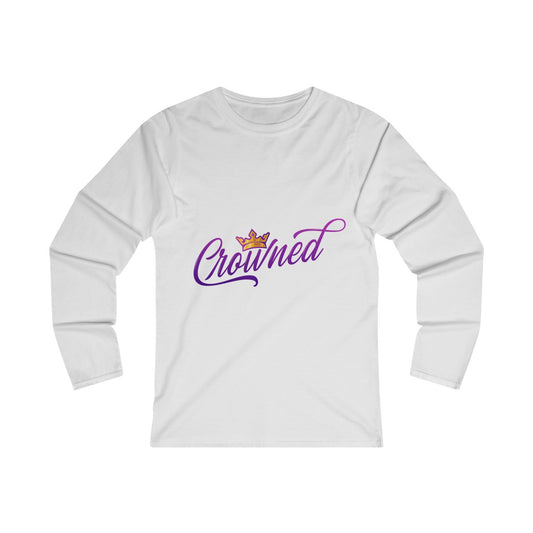 Crowned Women's Fitted Long Sleeve Tee