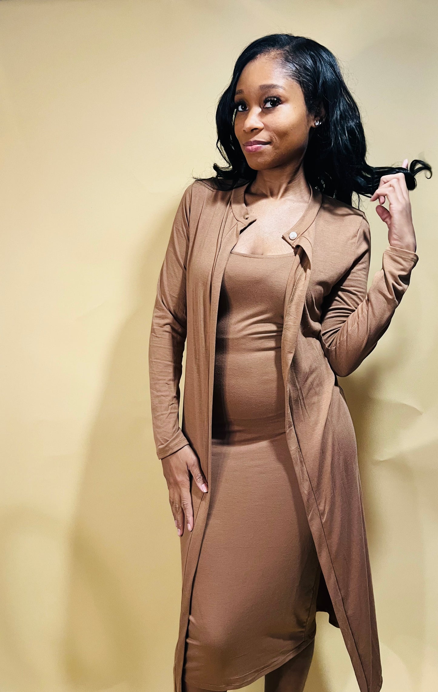 Faith Dress & Cardigan Set
