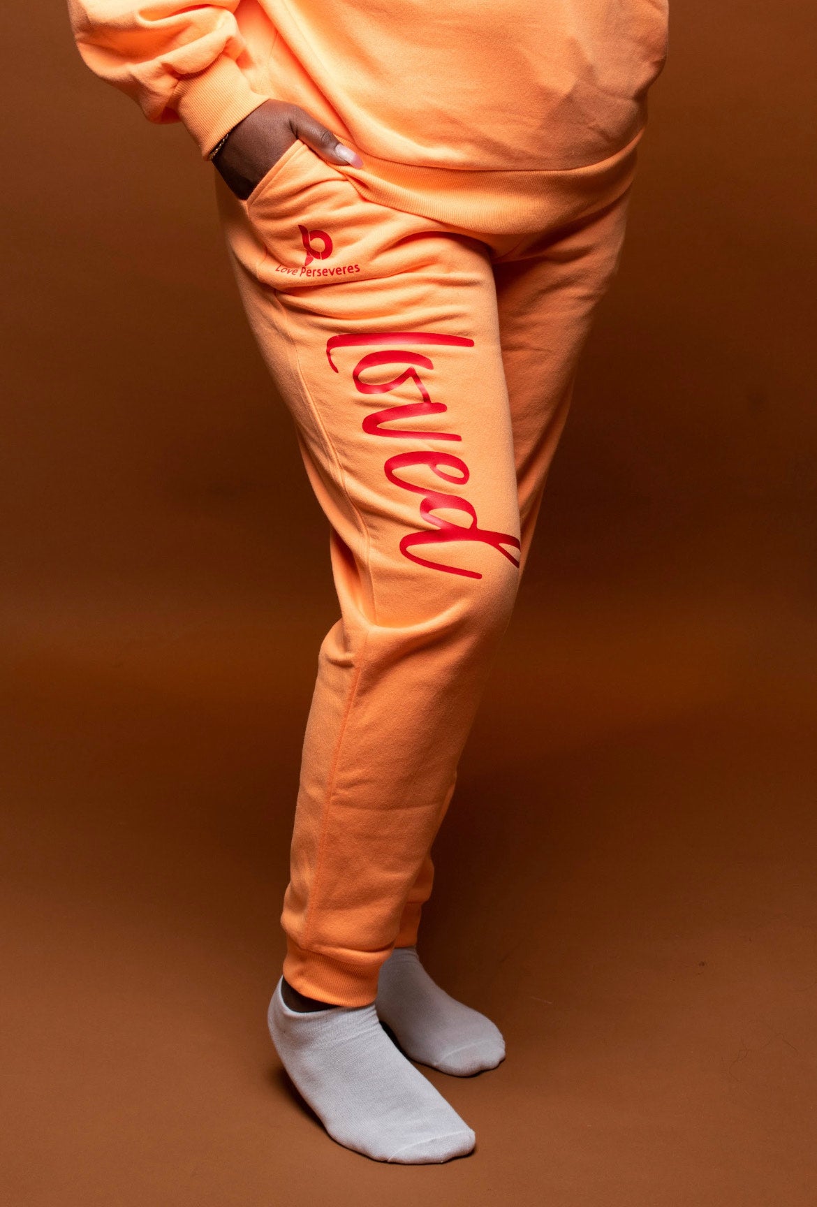 Forgiven Sweatshirt Set  (Orange )