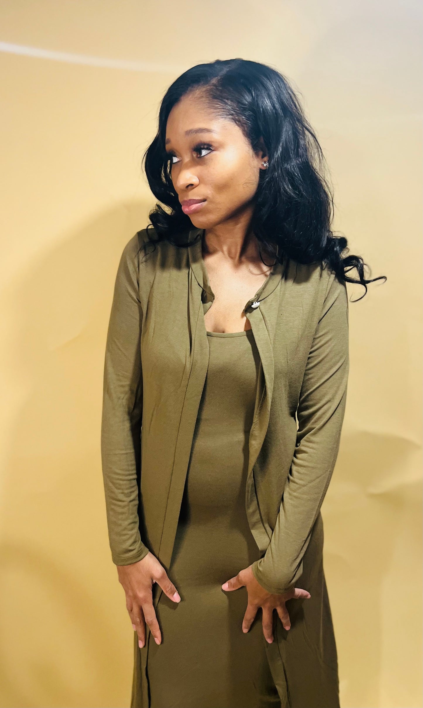 Faith Dress & Cardigan Set