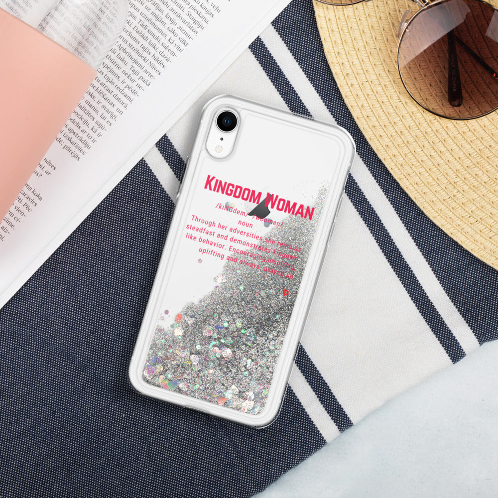 Kingdom Woman Liquid Glitter Phone Case