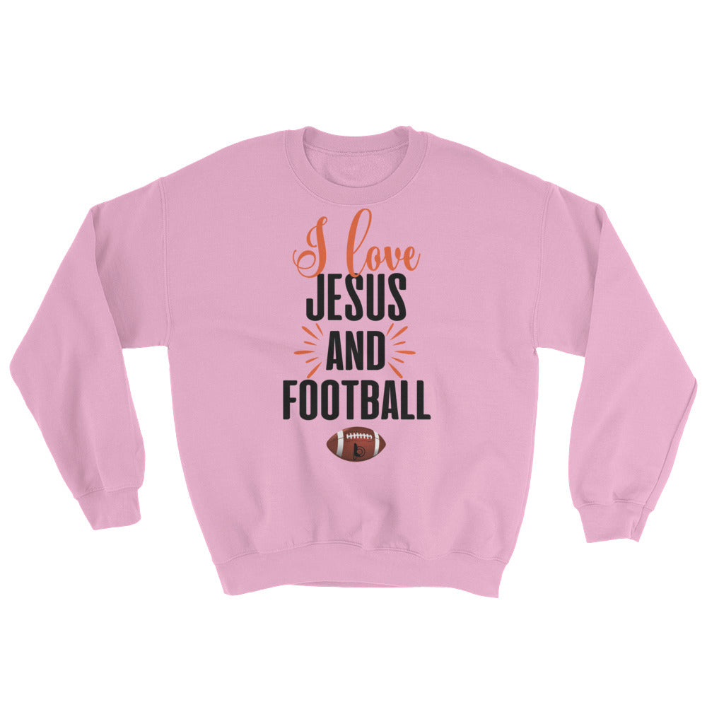 I Love Jesus and Football Sweatshirt