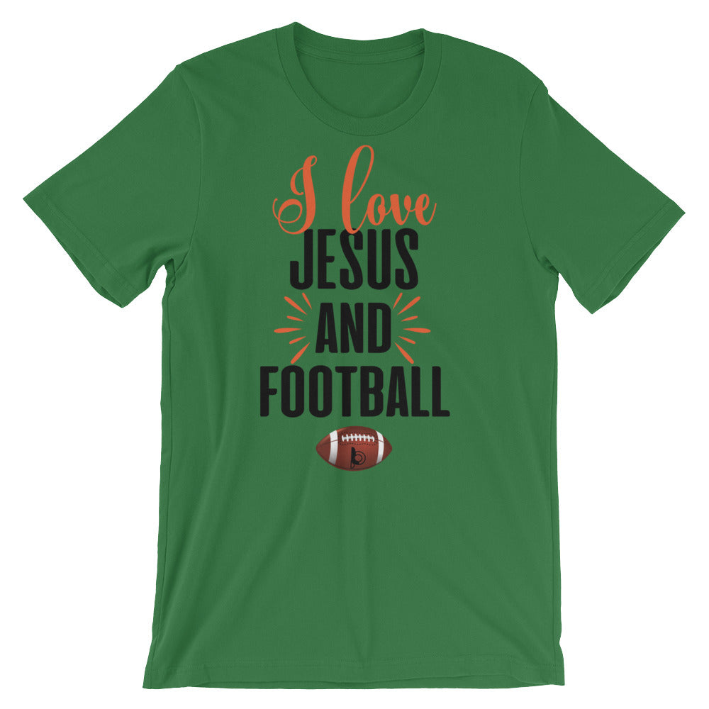 I Love Jesus And Football Short-Sleeve Unisex T-Shirt