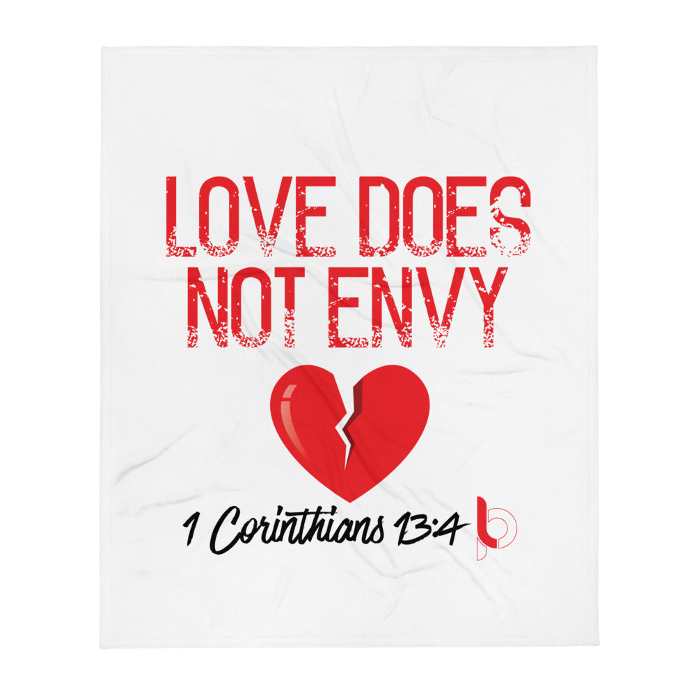Love Does Not Envy Throw Blanket