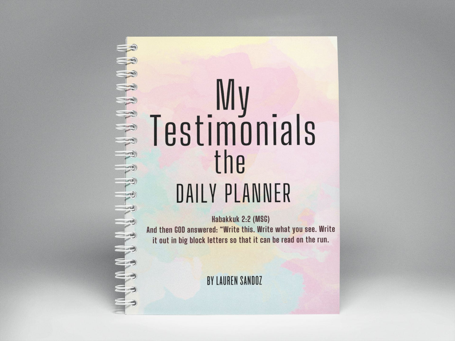 My Testimonial Daily Planner Collection