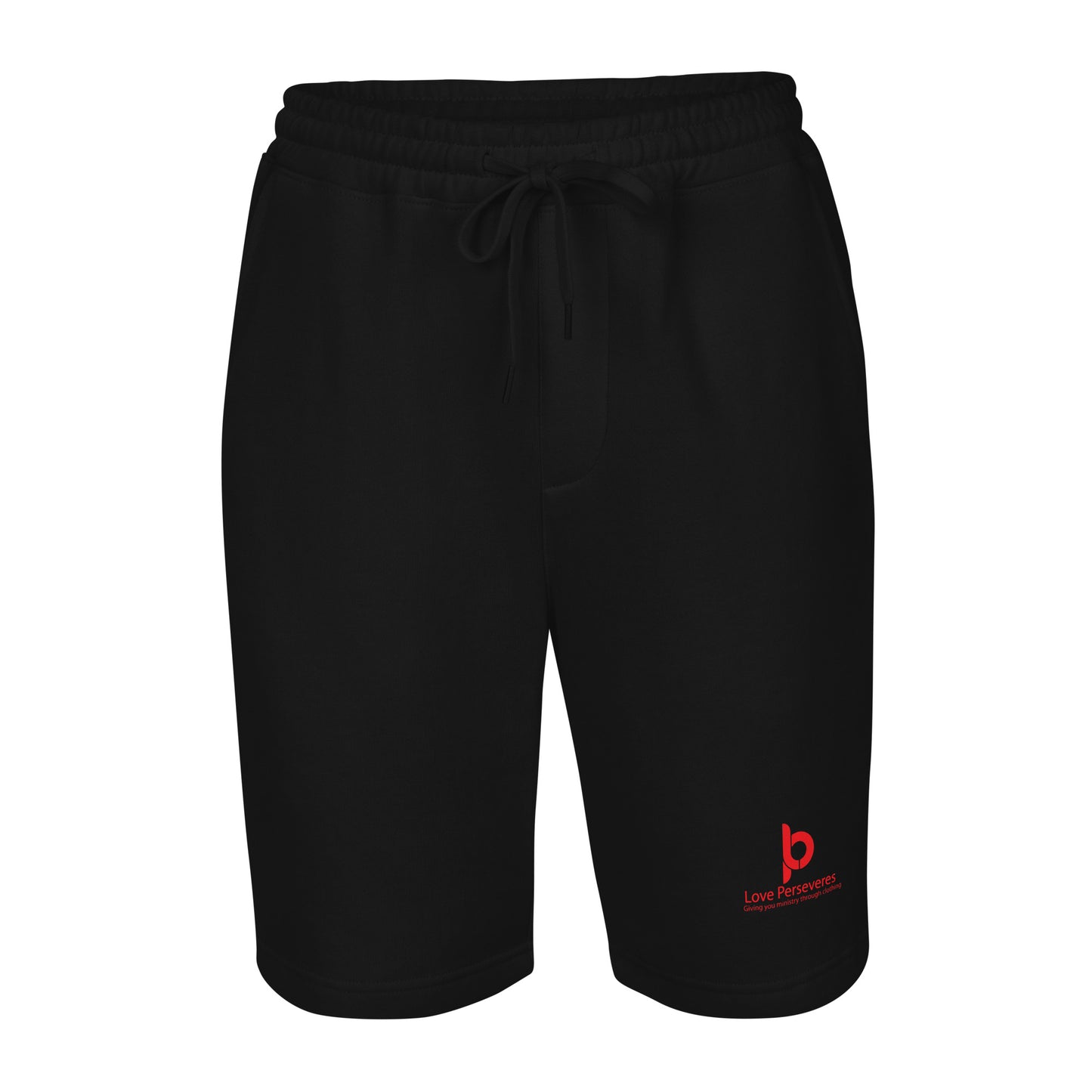 Love Perseveres fleece shorts