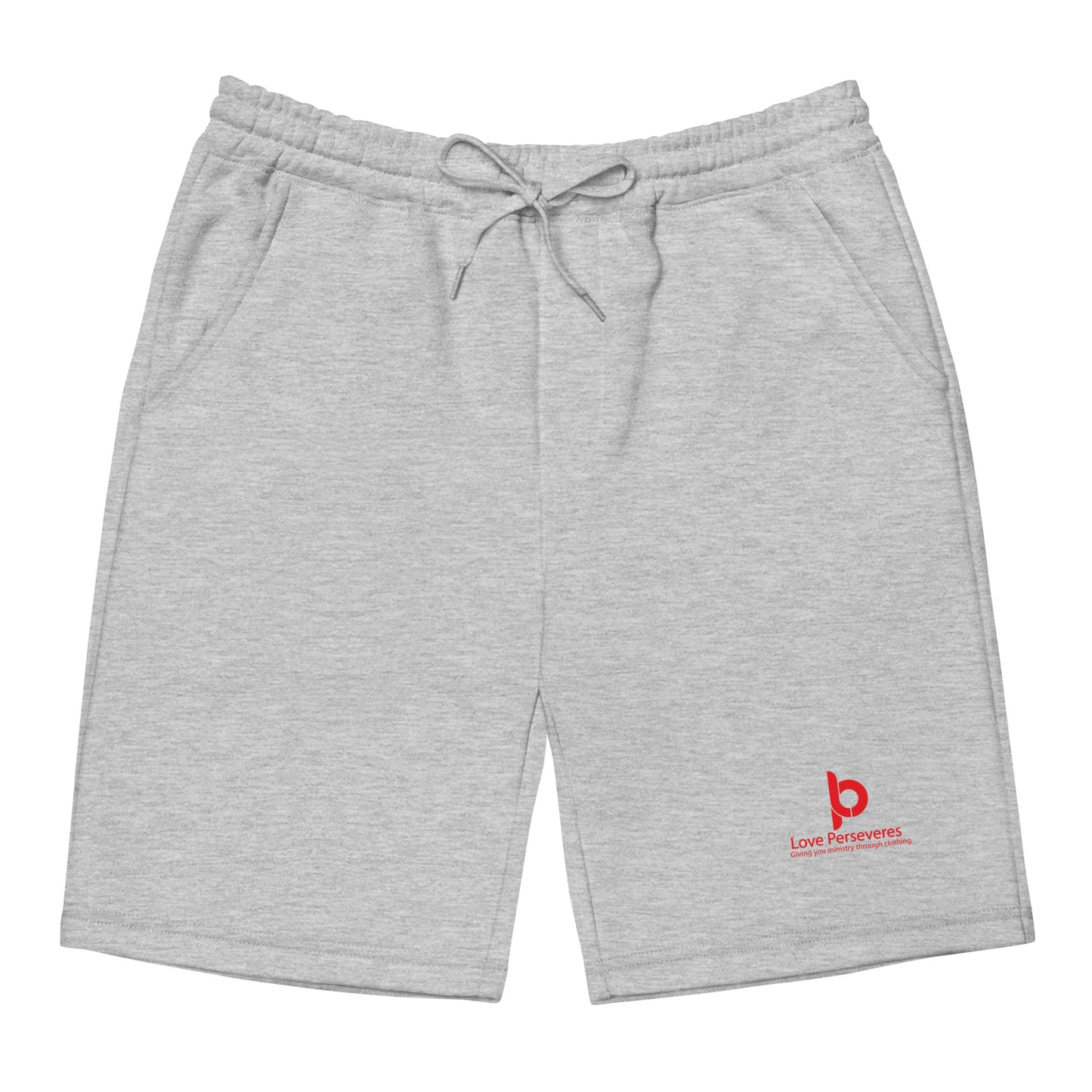 Love Perseveres fleece shorts