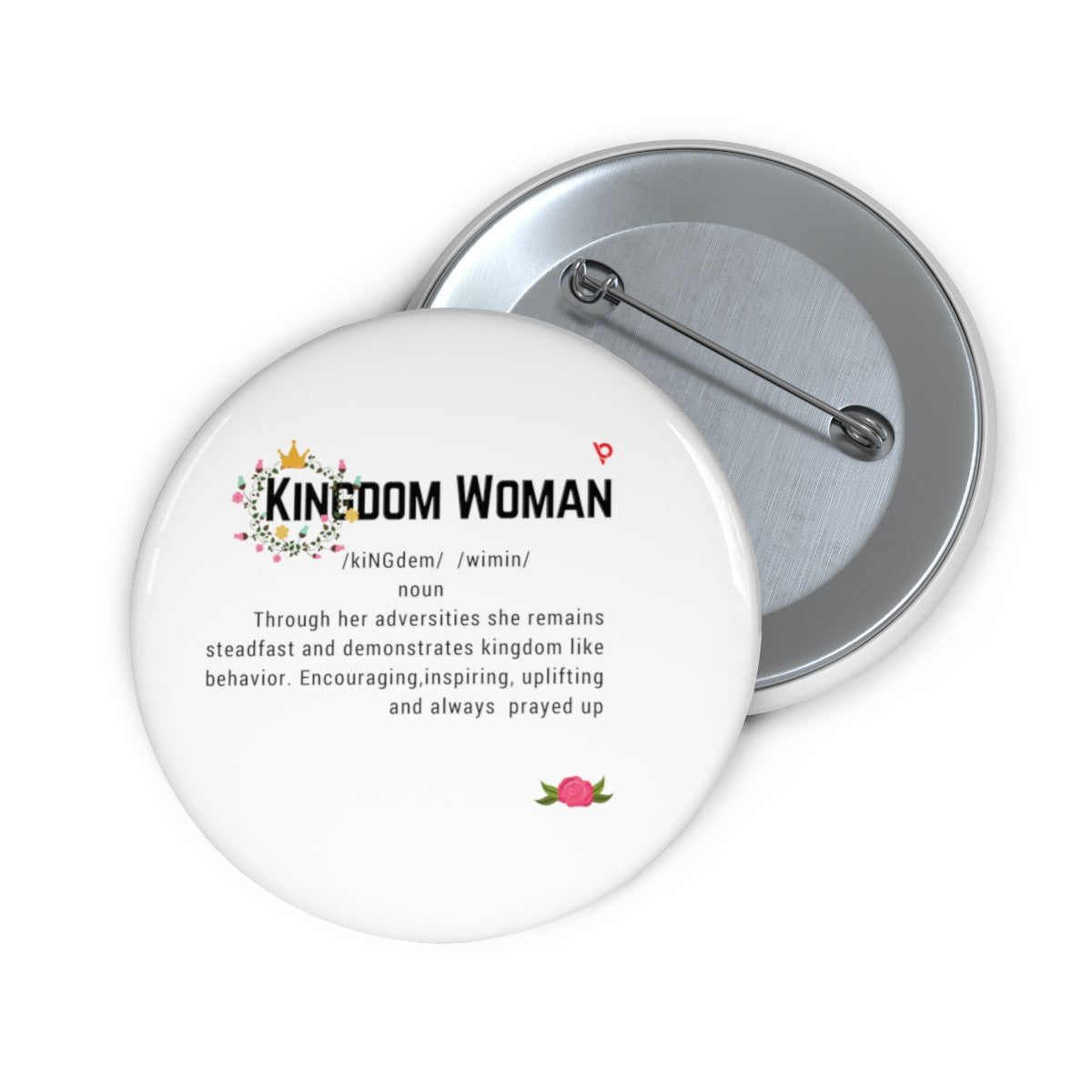 Kingdom Woman Pin Buttons