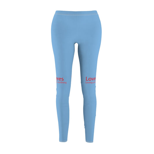 Women's Cut & Sew Casual Leggings Blue LP