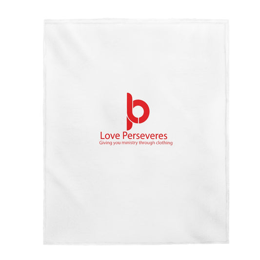 Love Perseveres Velveteen Plush Blanket