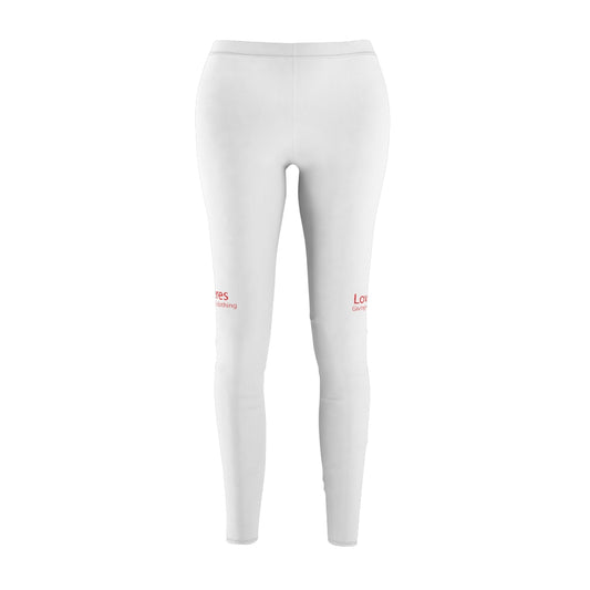 Women's Cut & Sew Casual Leggings White LP