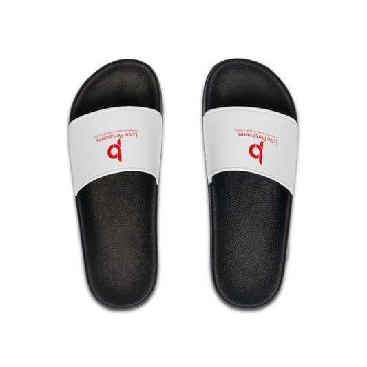 Love Perseveres Unisex Slides