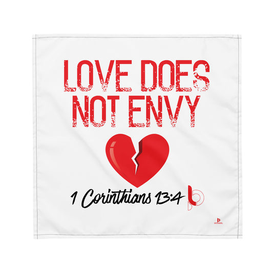 Love Does Not Envy All-over print bandana /Scarf