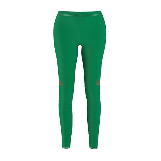 Women's Cut & Sew Casual Leggings Green