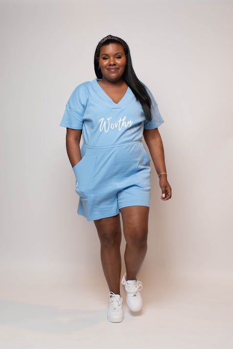 Worthy Romper Short Set Plus Size