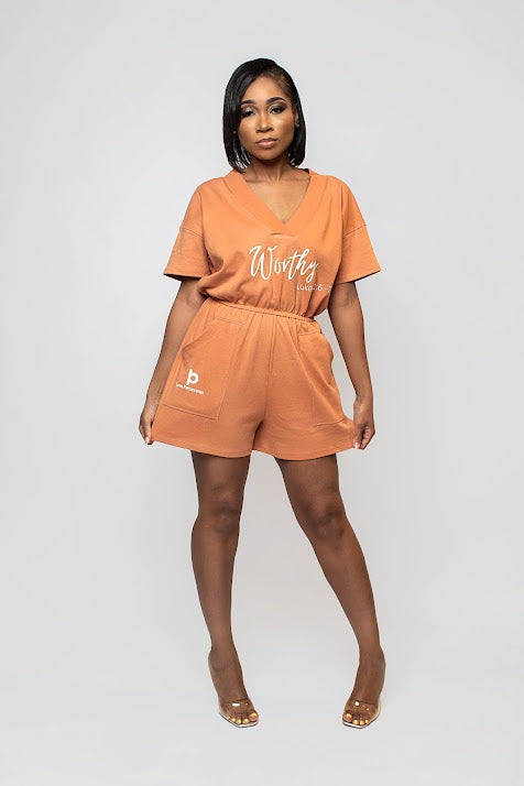 Worthy Romper  Short Set