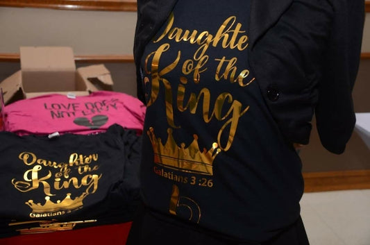 Daughter Of The King Black & Gold Foil Sweatshirt