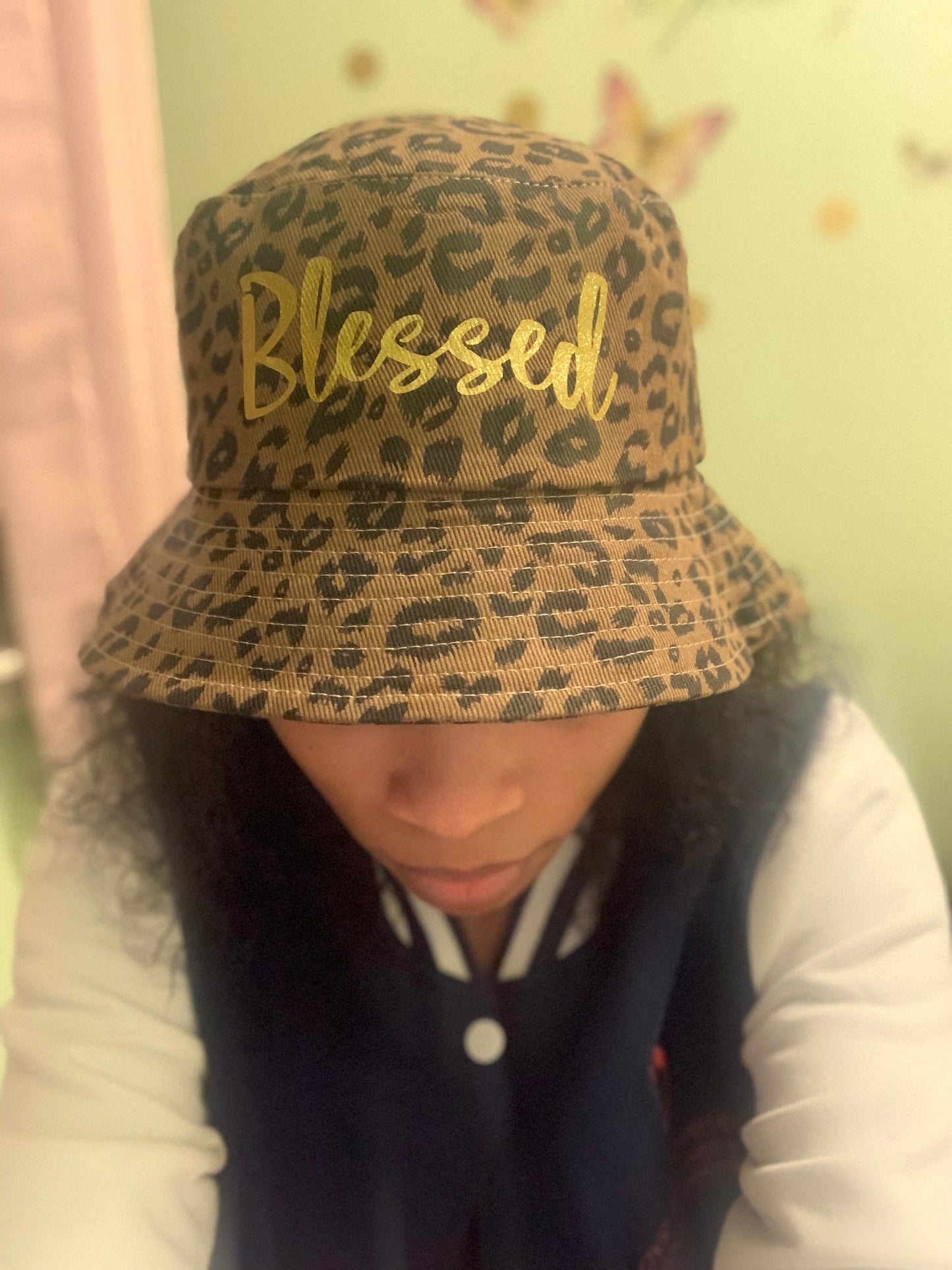 Blessed Leopard Bucket Hat
