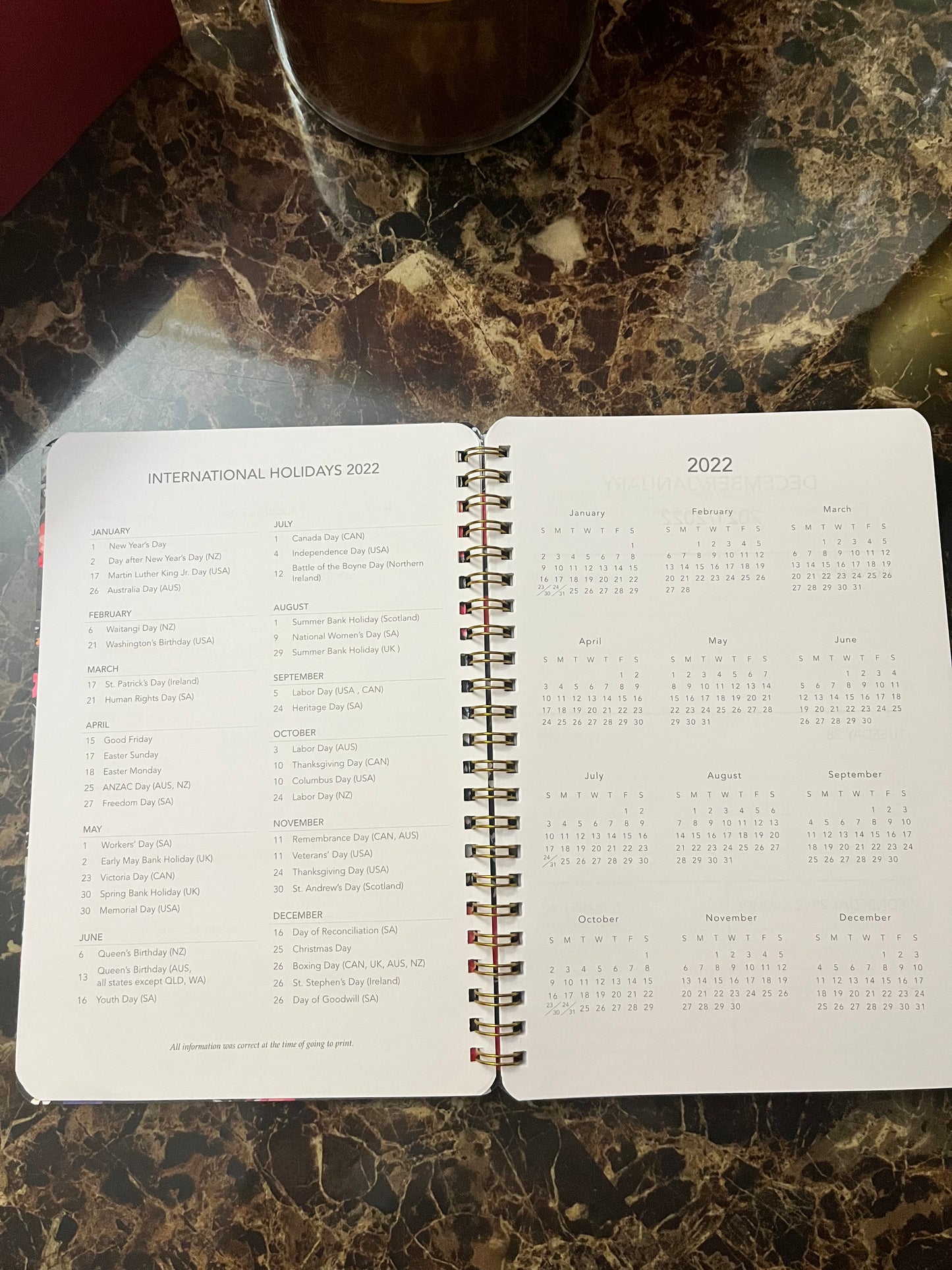 Be A Light TO The WORLD 2022 Planner