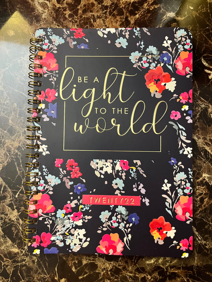 Be A Light TO The WORLD 2022 Planner