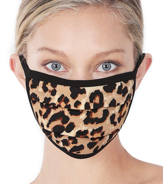 Leopard Print Washable Mask