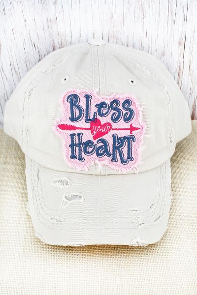 Stone 'Bless Your Heart' Cap