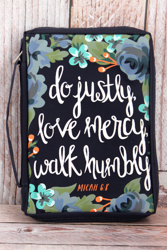 Micah 6:8 'Justly, Mercy, Humbly' Bible Cover