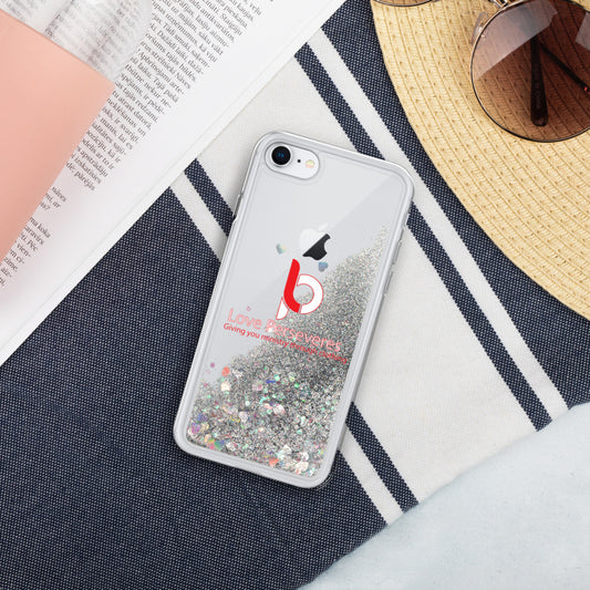 Love Perseveres Liquid Glitter Phone Case