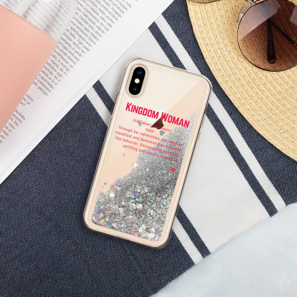 Kingdom Woman Liquid Glitter Phone Case