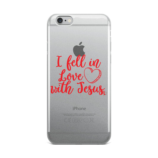 I fell In Love With Jesus iPhone Case