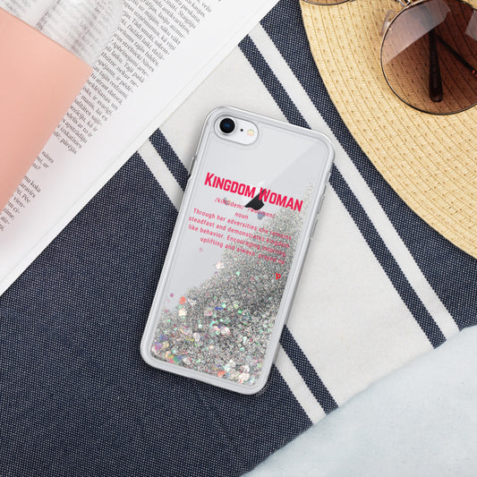 Kingdom Woman Liquid Glitter Phone Case