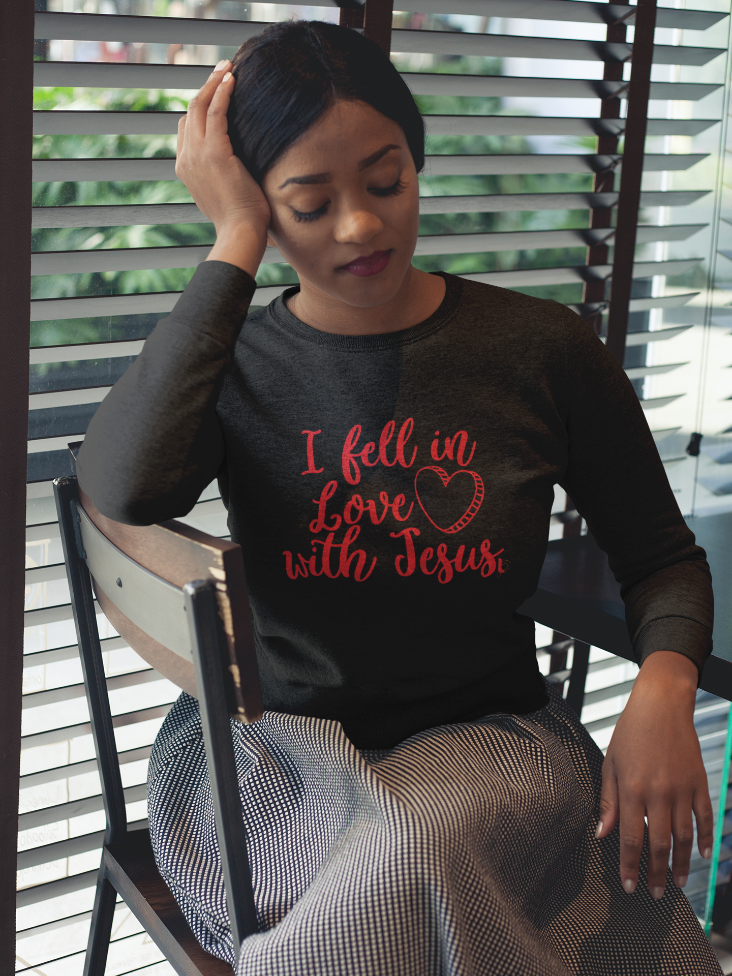 Fell In Love With Jesus Sweatshirt (Custom)