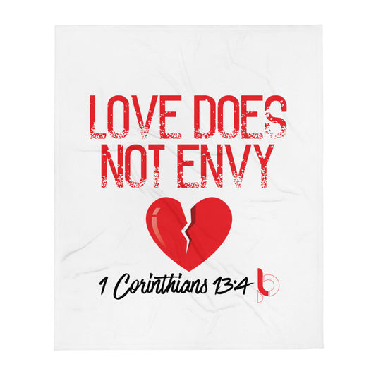 Love Does Not Envy Throw Blanket