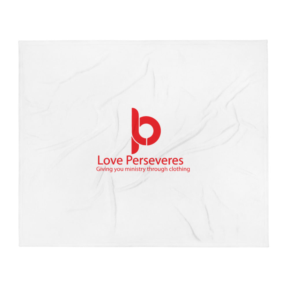Love Perseveres Throw Blanket