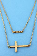 Gold Layered John 3:16