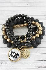 Walk By Faith Charm Bracelet